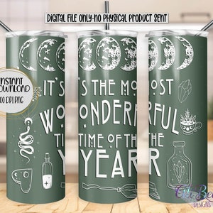 C'est la plus belle période de l'année| Halloween| Sorcière| Gobelet 20 oz | Sublimation| PNG| Conception de gobelet| Halloween effrayant | Tendance