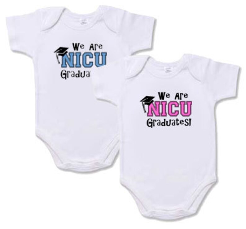 Onesies for Twins GirlsTwin Boys Twin Clothing Set of 2 We Are NICU Grads Twin Baby Clothing Twin Baby Clothing Twin Clothes