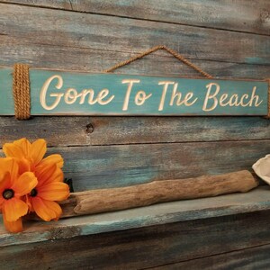 Gone to the Beach Sign Beach Signs Wooden Signs Beach - Etsy