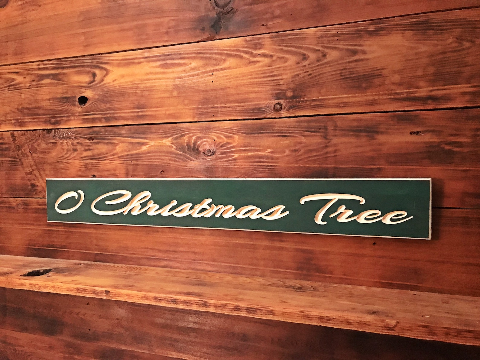 O Christmas Tree Sign Carved Signs Wooden Signs Etsy