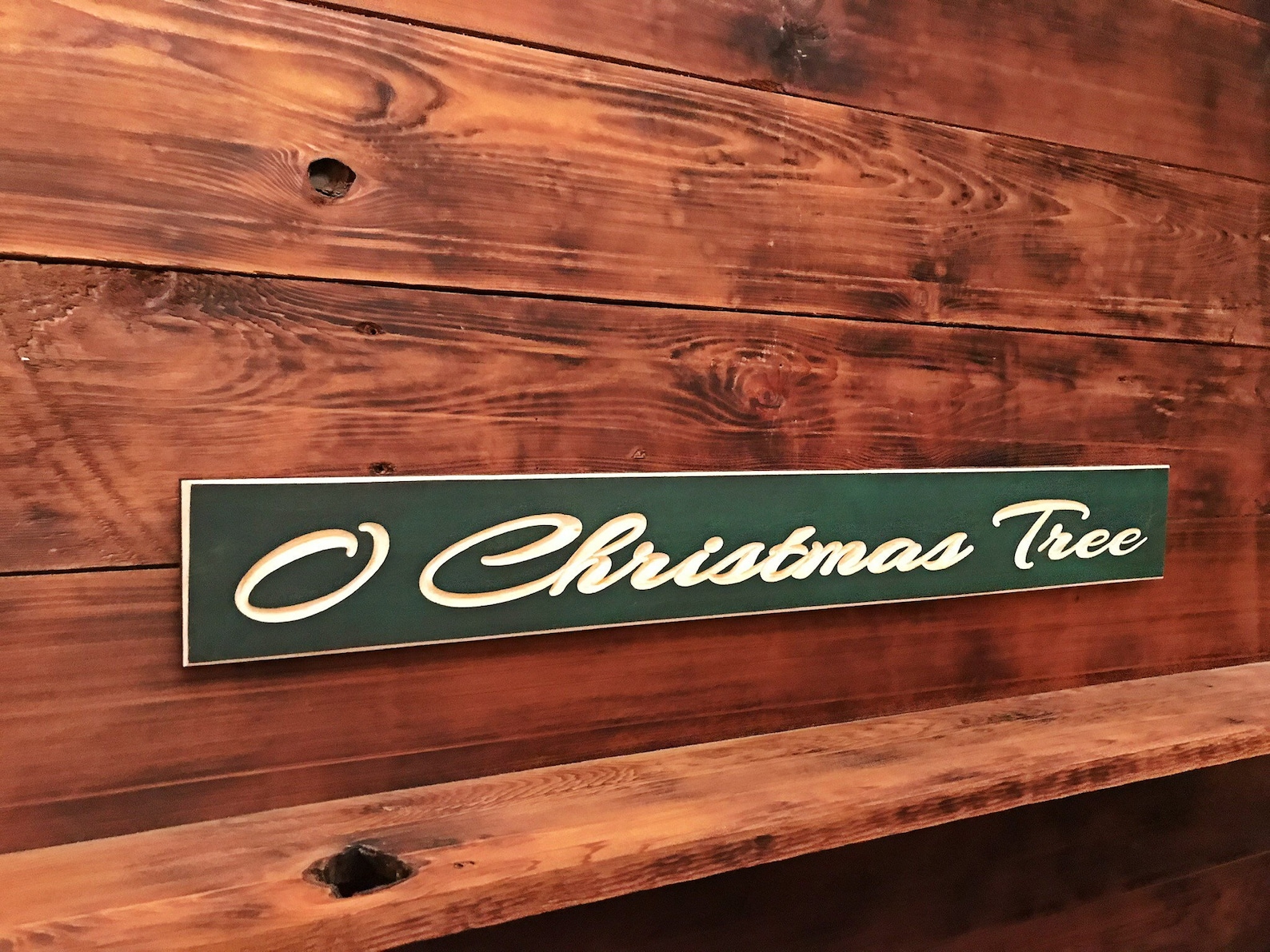 O Christmas Tree Sign Carved Signs Wooden Signs Etsy