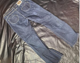 Y2K Apple Bottom denim jeans met appelvormige zakken maat 16
