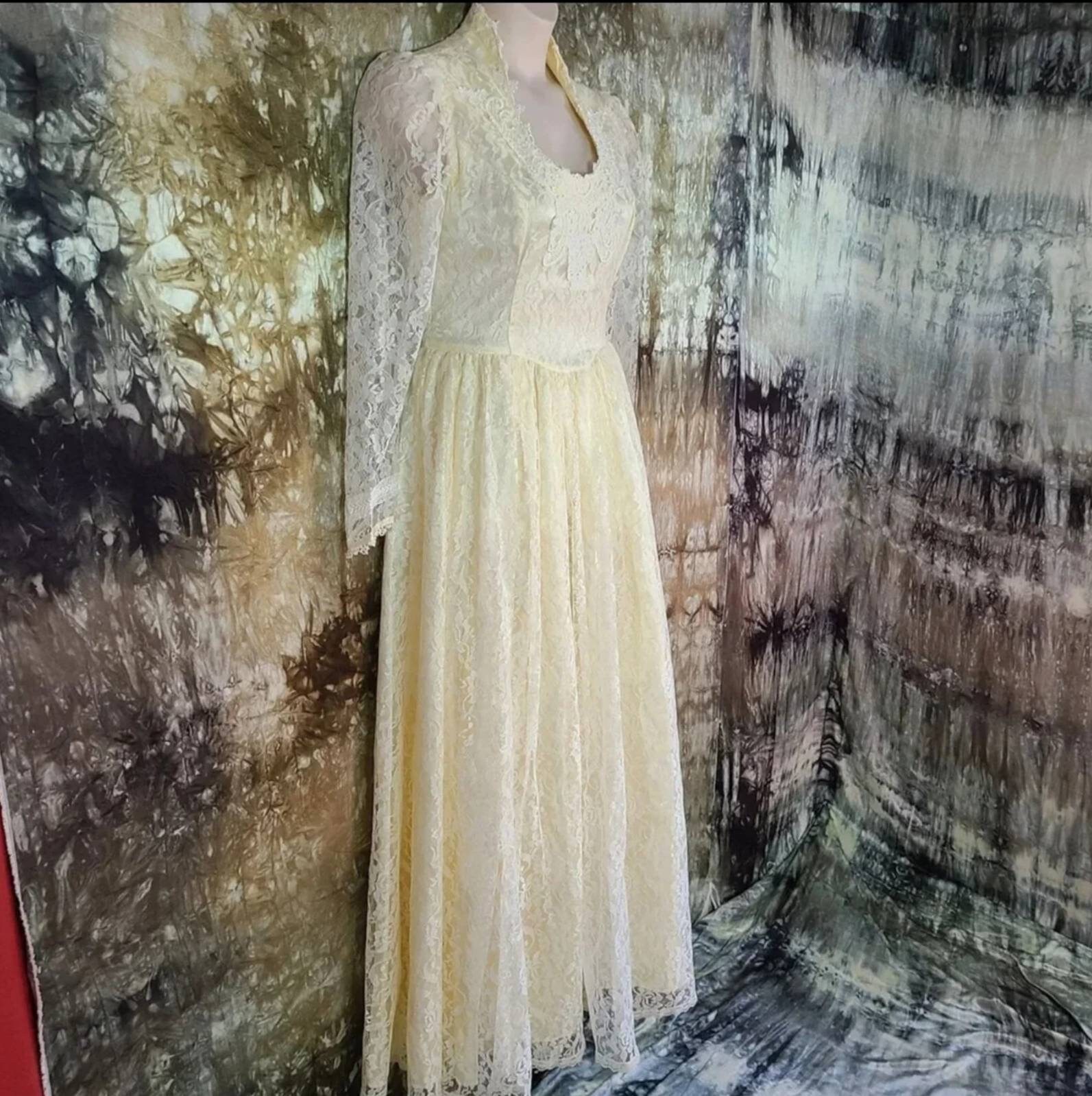 Vintage 80s Gunne Sax by Jessica Mcclintock Romantic Renaissance Bridal ...