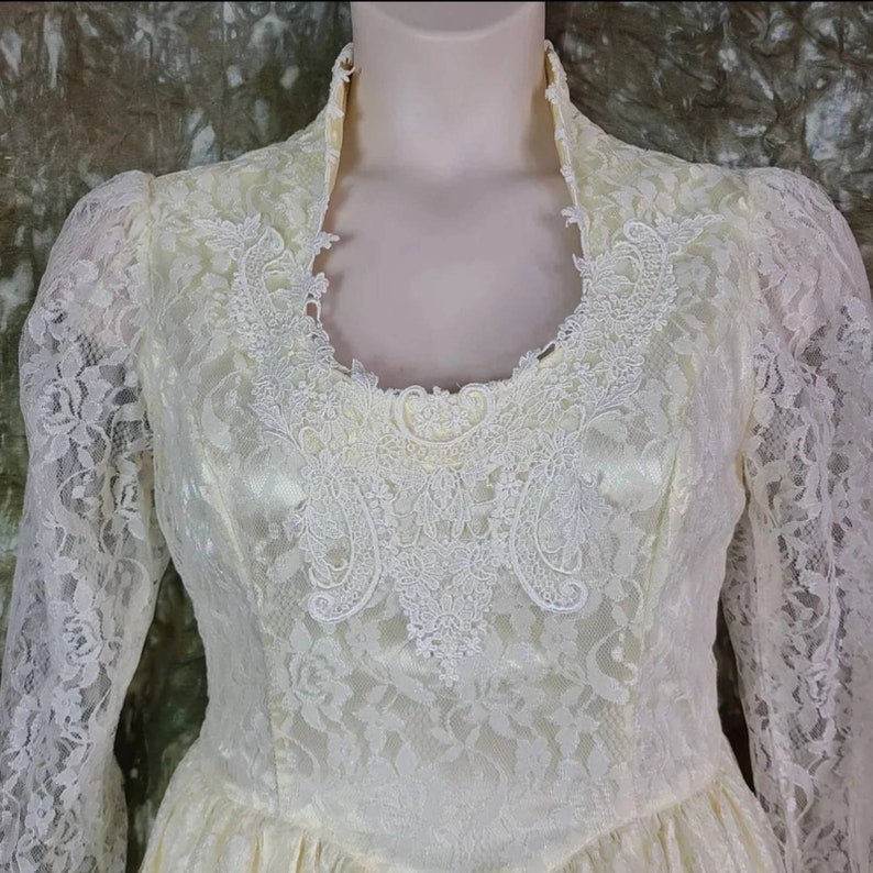 Vintage 80s Gunne Sax by Jessica Mcclintock Romantic Renaissance Bridal ...