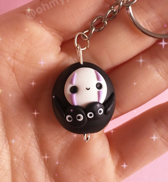 kaonashi charm soot sprites spirited away studio ghibli etsy