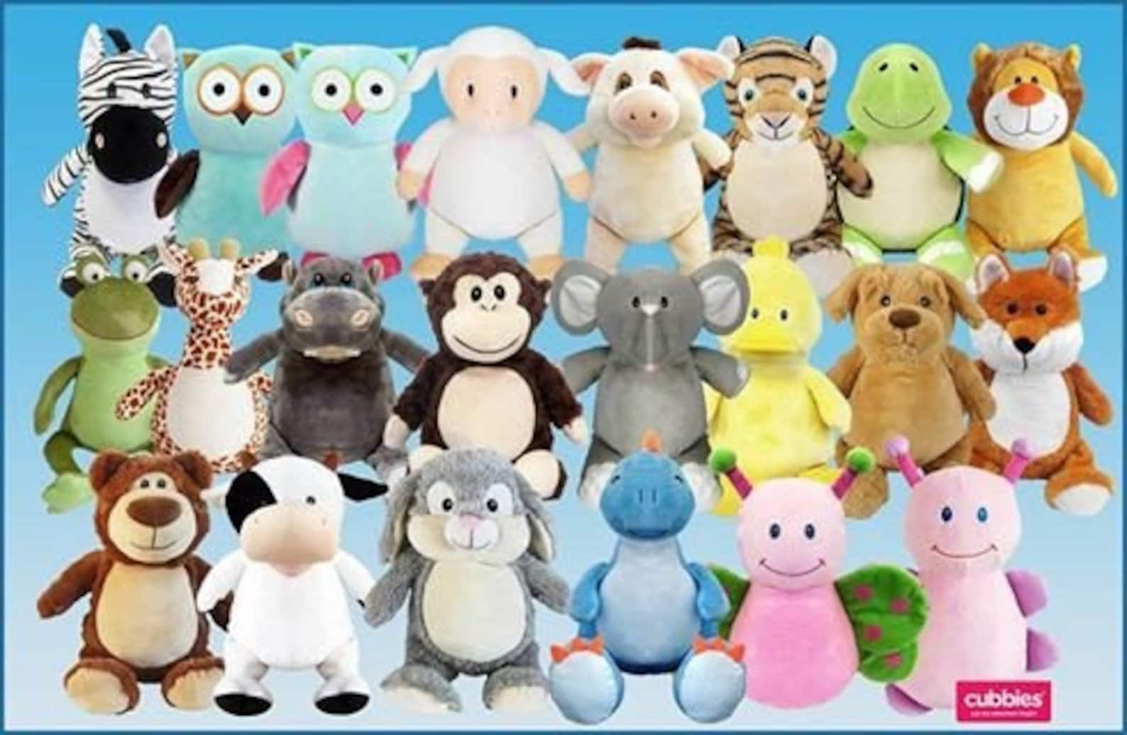 Personalized stuffed animalsPersonalize with a name monogram Etsy