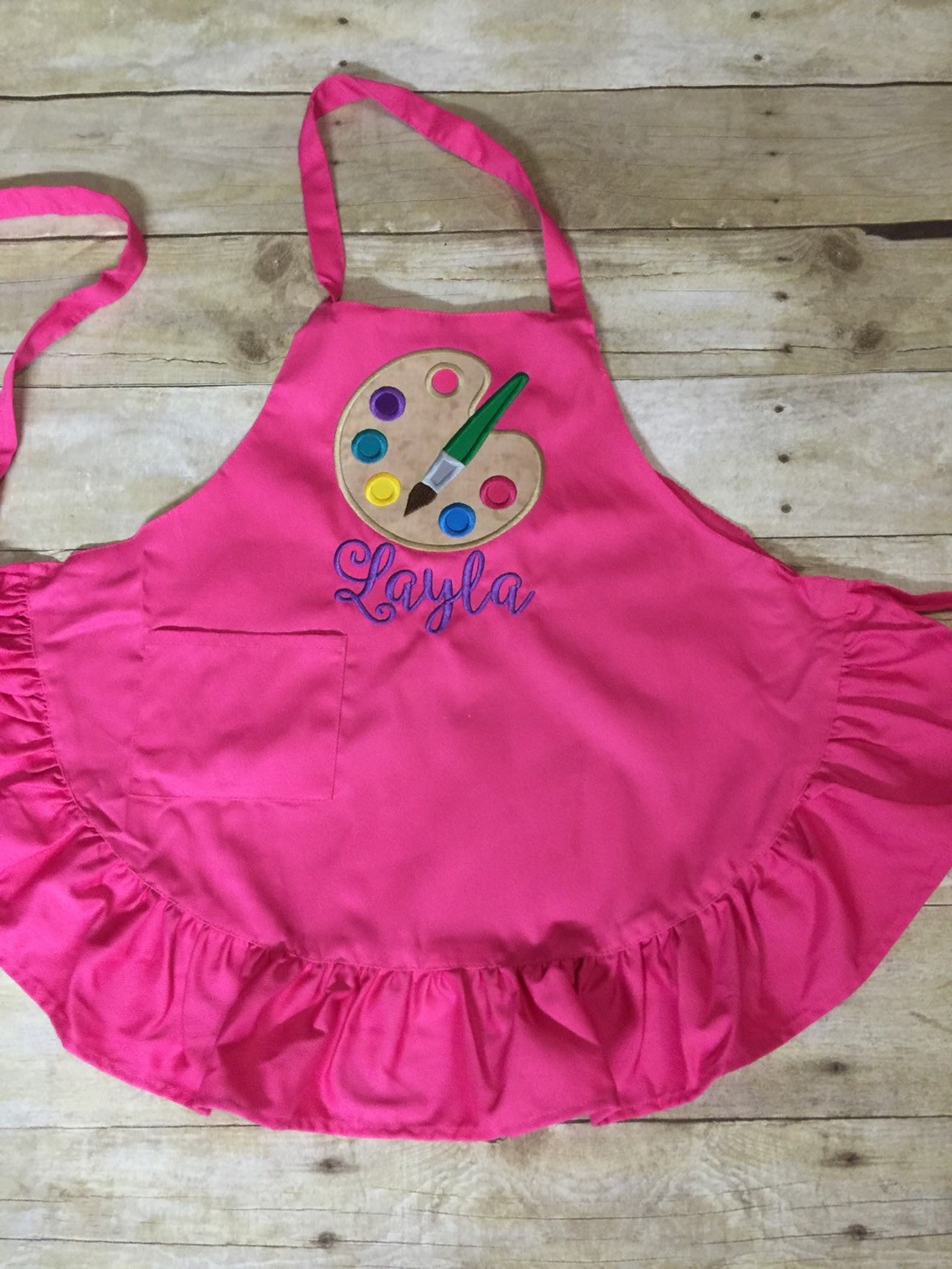 Kids/ Toddler Painting Smock Personalized Etsy