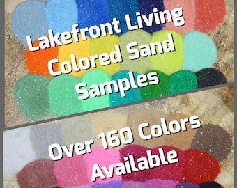 SAND SAMPLES Unity Colored Sand for Wedding Unity Sand - Craft Projects, Kids Play or Fairy Garden
