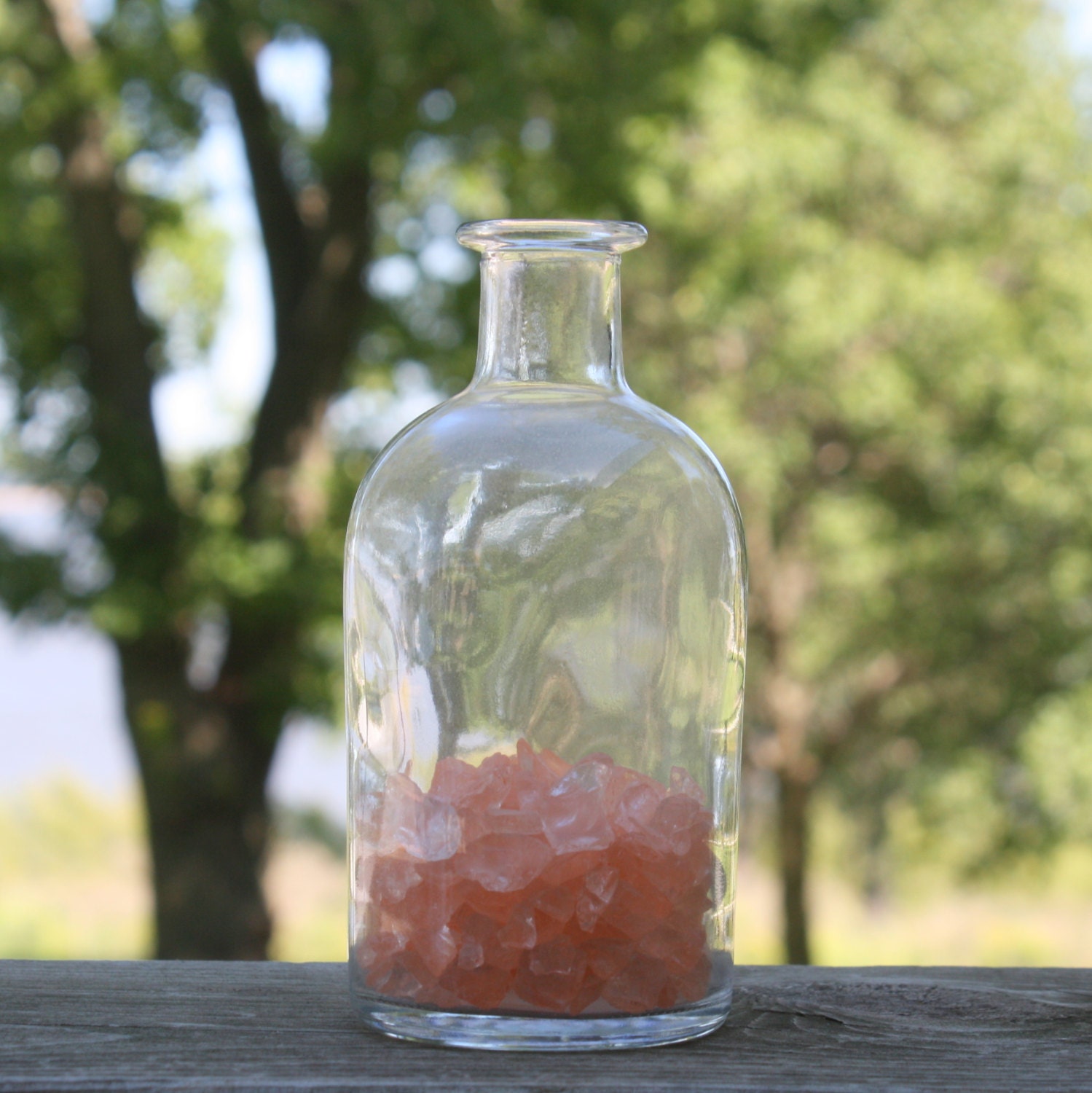 Peach Glass Rocks Vase Fillers Wedding Decor DIY Craft Etsy