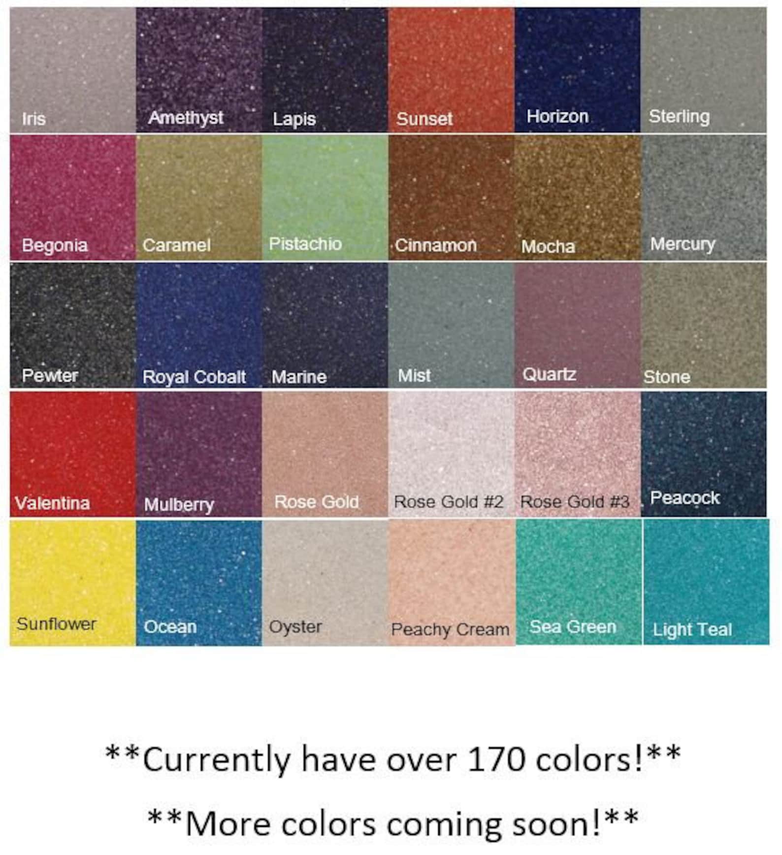 Unity Color Sand Colored Sand for Wedding Unity Sand - Craft Projects, Kids Play or ...