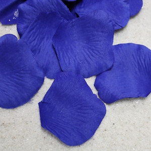 Royal Blue Silk Rose Petals - Wedding Decorations - 200 Rose Petals