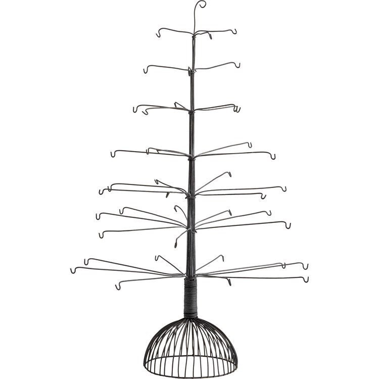 Primitive Farmhouse Wire Metal Christmas Tree Egg Tree Ornaments Vintage Inspired