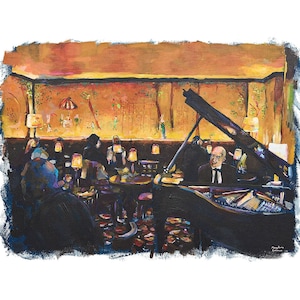Bemelmans Bar Scene - #5 - Acrylic Paint