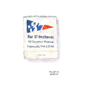 Pier 37 Boathouse Matchbook