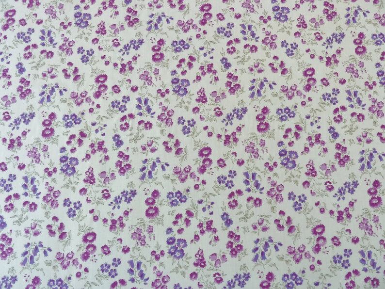100/% Cotton John Louden FLORAL 150cm Wide Multicoloured Grey Rose Blue Fabric