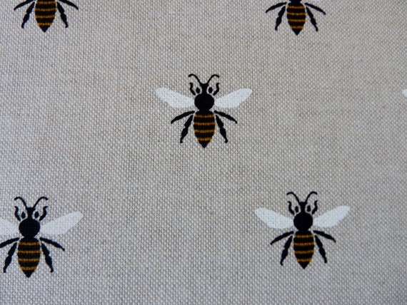Honey Buzzy Bees Fabric Curtain Upholstery Craft Quilting Patchwork Cushion Bee