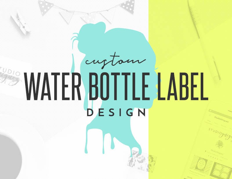 Custom Printable Water Bottle Labels Custom Printable Avery | Etsy
