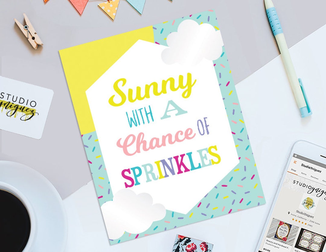 Ice Cream Printable Sign 8 X 10 Digital PDF Party - Etsy