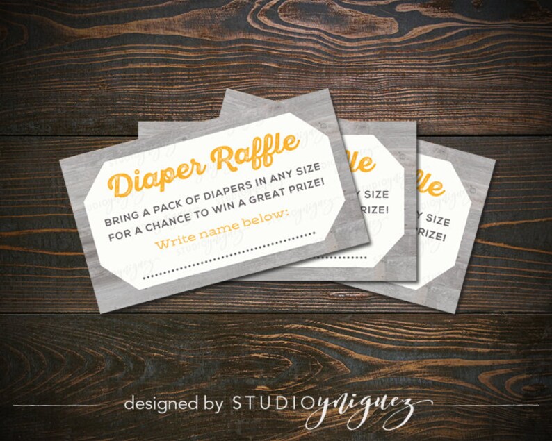 baby brewing printable diaper raffle ticket 35 x etsy