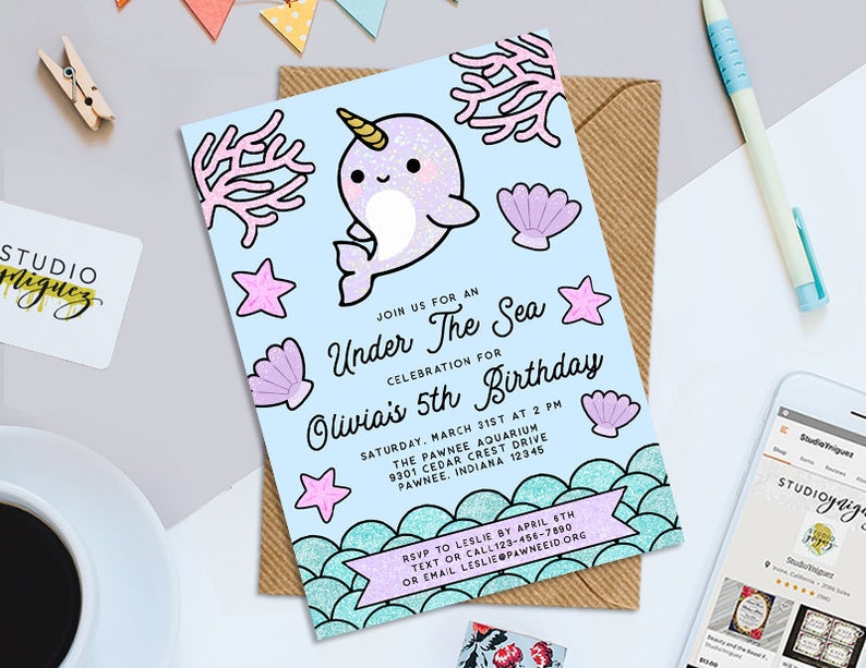 narwhal-birthday-printable-5-x-7-invitation-etsy