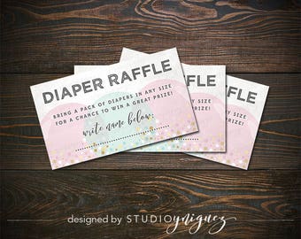 Printable About to Pop Diaper Raffle Ticket, Baby Shower Diaper Raffle Ticket, Balloons Diaper Printable Raffle Ticket, Digital Download