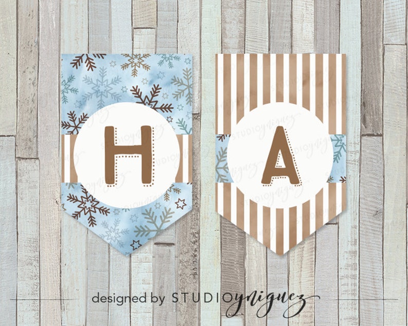 Happy Holidays Printable Banner Christmas Printable Banner - Etsy