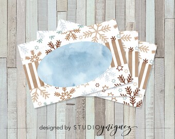 Holiday Printable Place Cards, Christmas Place Cards, Printable Place Cards, Instant Download