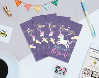 Unicorn Printable Favor Tags, Magical Unicorn Favor Tags, Thank You Favor Tags, Avery Favor Tags, Digital PDF Only, Instant Download