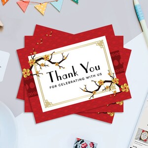 Tarjetas de agradecimiento imprimibles de fiesta de huevo rojo y jengibre, tarjetas de agradecimiento de huevo rojo, tarjetas de agradecimiento imprimibles de 5,5" x 4,25", descarga instantánea