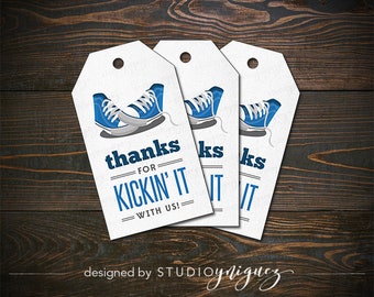 Baby Shoes Printable Favor Tags, Baby Sneakers Favor Tags, Blue Baby Sneakers Favor Tags, Instant Download