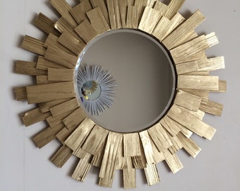 Sunburst Wall Mirror Gold