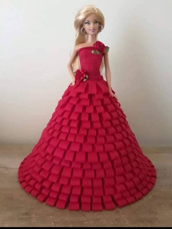 christmas barbie red dress