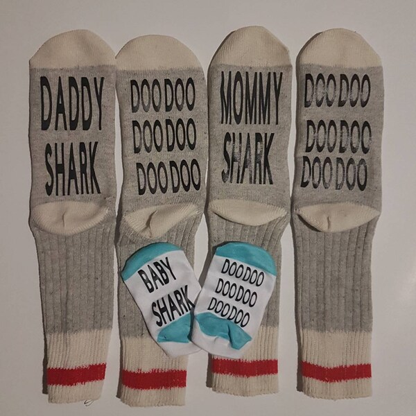 Baby Shark Socks Etsy