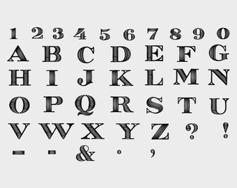 Geld Alphabet Schrift Etsy