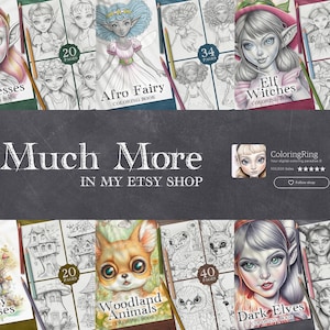 9 Evil Elves Coloring Book, Dark Elves With Horns Coloring Pages ...