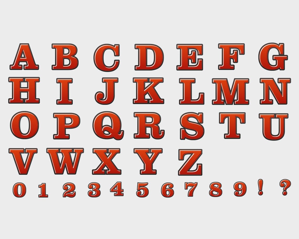 Slot Machine Style Alphabet SVG Slot Machine Font SVG Slot Etsy