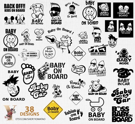 Download Baby On Board Svg Car Decal Svg New Baby Svg Baby On Board Etsy