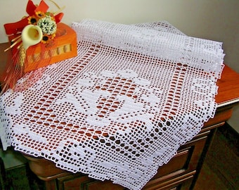 PDF Pattern schema ad uncinetto runner pizzo italiano centrotavola striscia filet centrino arredo tavola decorazione casa idea regalo