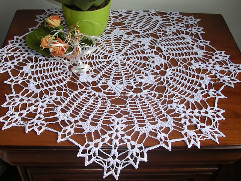 Large Lace Crochet Doily Doilies for Sale Round Placemat Etsy
