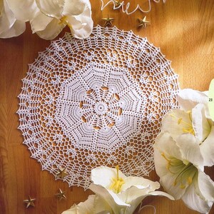 easter crochet tablecloth lace doily large round placemat centerpiece napperon white doily home table decor wedding unique birthday gift