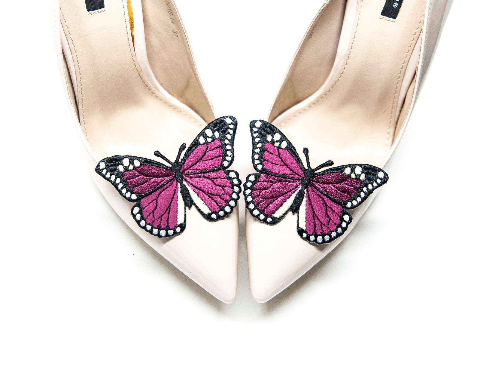 Maroon Butterflies Shoe Clips Mififi Shoe Clips Butterflies Etsy