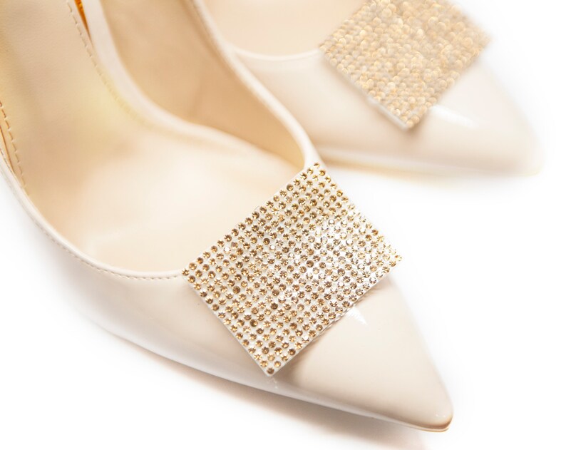 Decorations of Gold Rhinestones Shoe Clips Mififi Shoe Clips Etsy