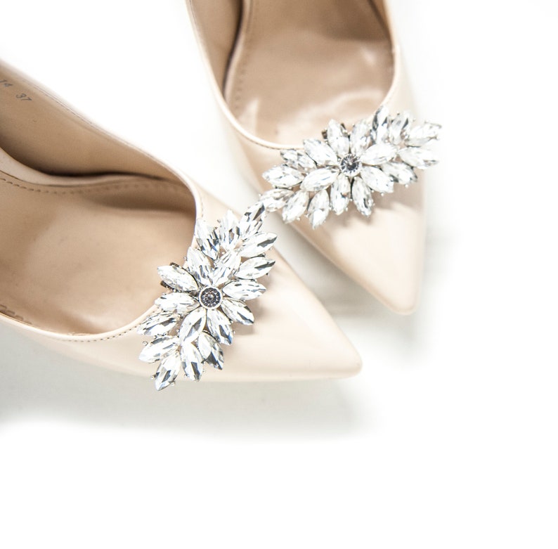 Mififi Shoe Clips Bridal shoe clips Crystal jewelry for shoes Wedding shoes Shoes for Bride Wedding Crystal Jewelry Decorations