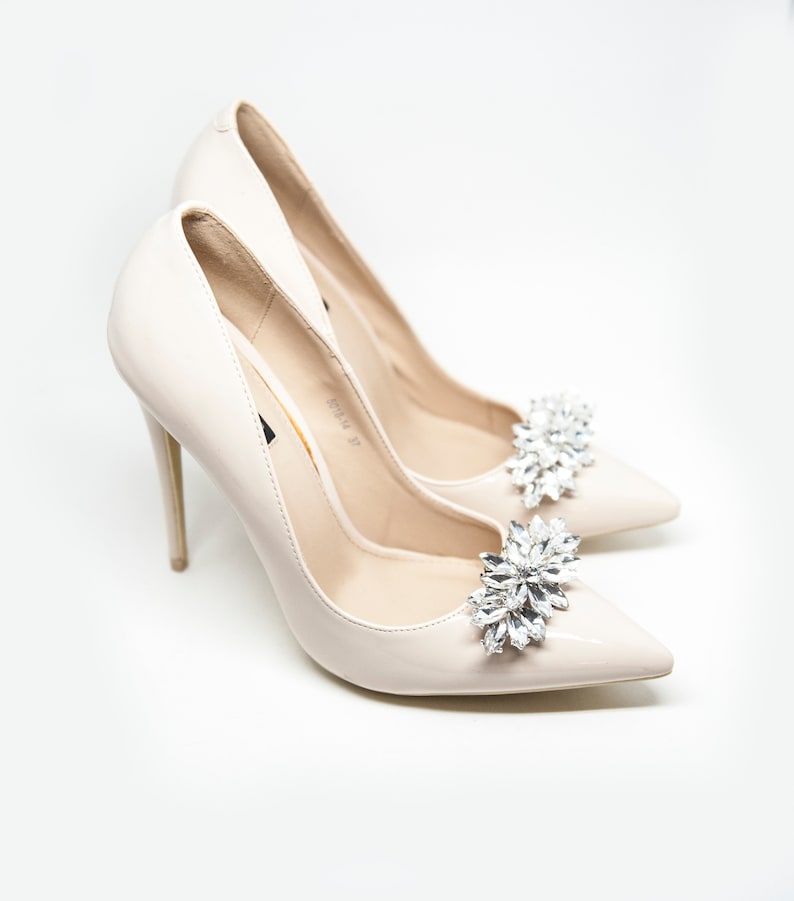 Mififi Shoe Clips Bridal shoe clips Crystal jewelry for shoes Wedding shoes Shoes for Bride Wedding Crystal Jewelry Decorations