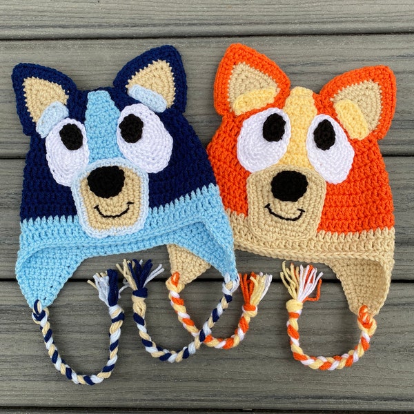 Blue or Red Heeler Hat Inspired by Bingo/Bluey