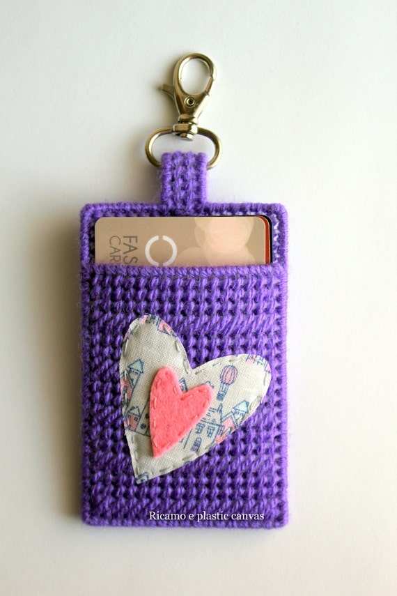 Keychain Card Holder Mini Wallet Business Card Case Womens Etsy