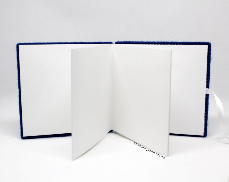 Photo album 4x4 granny square blue