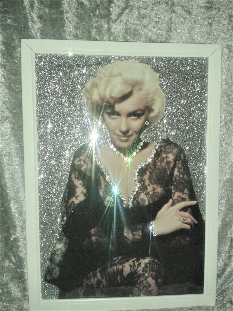 VIDEO!!! Stunning New MARILYN MONROE Diamond Canvas Print Wall art