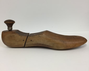 Vintage Wood Shoe Form/Antique Shoe Form/Vintage Decor