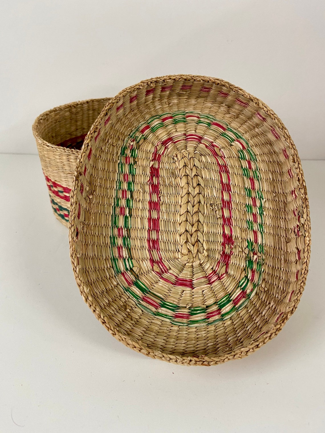 Vintage Sweet Grass Basket/vintage Decorative Basket/vintage Etsy